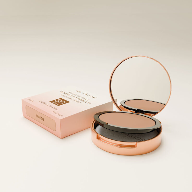 Fond de teint compact avec un SPF 30 – Crème Caramel – Image 2