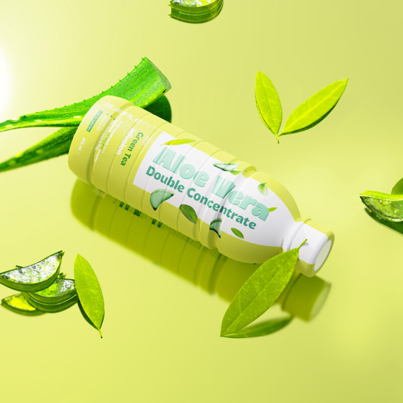 ALOE VERA jus et pulpe avec Thé Vert - 675 ml – Image 2